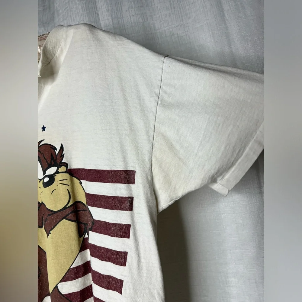 DELTA TAS THE TASMANIAN DEVIL VTG TEE TSHIRT XL USA Looney Tunes - Picture 5 of 12